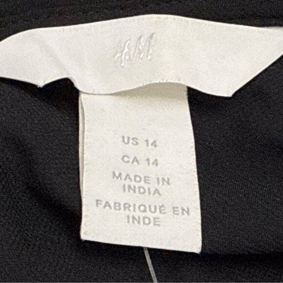 H&M Women's Black Sequin Mini Dress V-Neck Sparkle Shine Size 14 - New - Picture 6 of 9